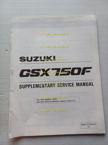 Suzuki GSX 750 FT 1996 AGGIORNAMENTO manuale officina inglese originale