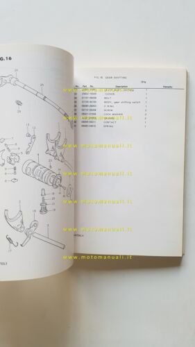 Suzuki GSX 750 LT - LX 1980 catalogo ricambi originale