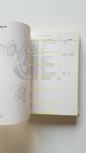 Suzuki GSX 750 LT - LX 1980 catalogo ricambi originale