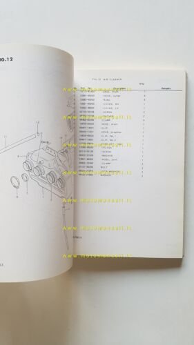 Suzuki GSX 750 LT - LX 1980 catalogo ricambi originale