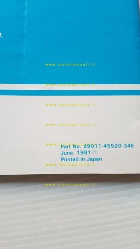 Suzuki GSX 750 S KATANA 1981 manuale uso manutenzione ITALIANO …
