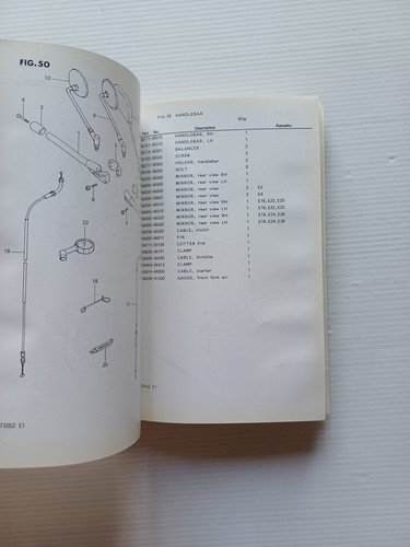 Suzuki GSX 750 SZ KATANA 1981 catalogo ricambi originale PARTS …