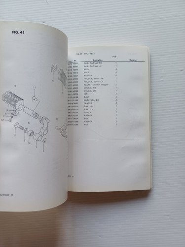 Suzuki GSX 750 SZ KATANA 1981 catalogo ricambi originale PARTS …