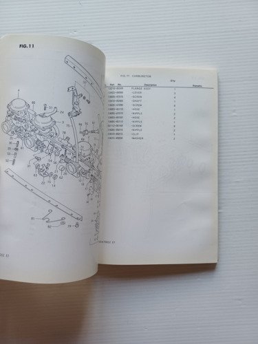 Suzuki GSX 750 SZ KATANA 1981 catalogo ricambi originale PARTS …