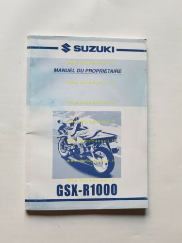 SUZUKI GSX-R 1000 2000-01 manuale uso manutenzione FRANCESE libretto originale