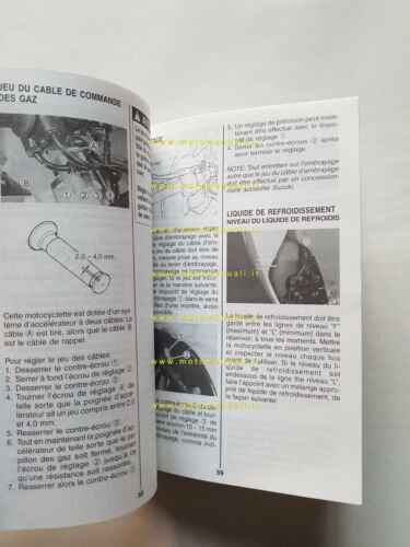 SUZUKI GSX-R 1000 2000-01 manuale uso manutenzione FRANCESE libretto originale