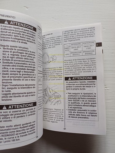 SUZUKI GSX-R 1000 2000-01 manuale uso manutenzione libretto italiano originale