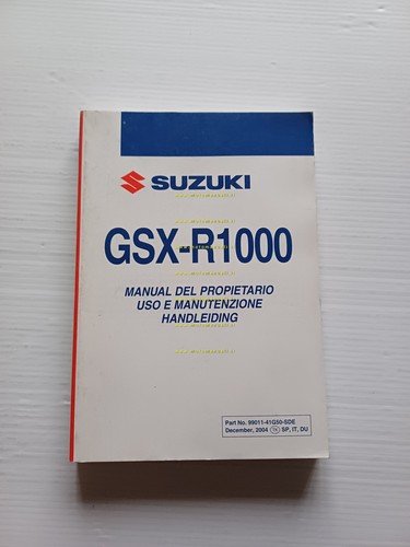 SUZUKI GSX-R 1000 2004-05 manuale uso manutenzione libretto italiano originale