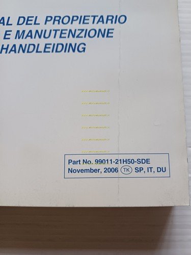 SUZUKI GSX-R 1000 2006-07 manuale uso manutenzione libretto italiano originale