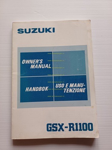 Suzuki GSX-R 1100 1985-86 manuale uso manutenzione italiano originale