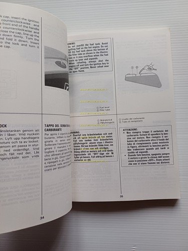 Suzuki GSX-R 1100 1985-86 manuale uso manutenzione italiano originale