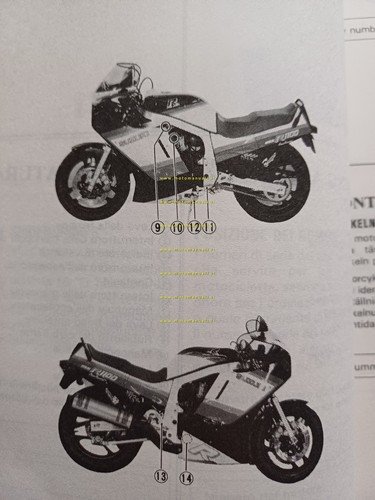 Suzuki GSX-R 1100 1985-86 manuale uso manutenzione italiano originale
