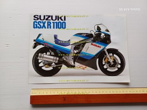 Suzuki GSX-R 1100 1985 depliant italiano originale