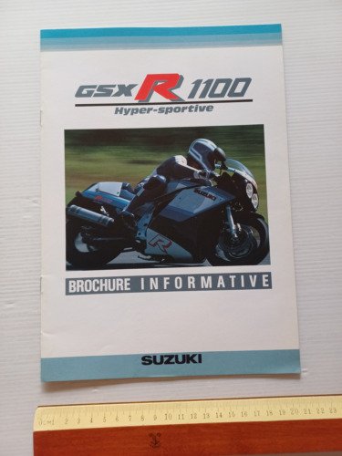 Suzuki GSX-R 1100 1985 Presentazione Cartella Stampa depliant francese originale