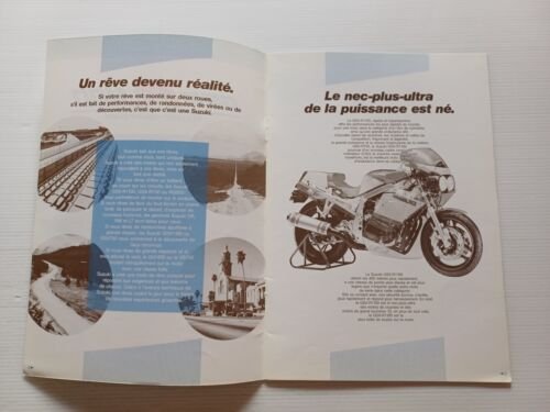Suzuki GSX-R 1100 1985 Presentazione Cartella Stampa depliant francese originale