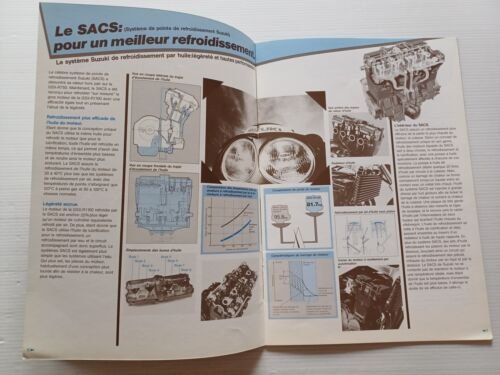 Suzuki GSX-R 1100 1985 Presentazione Cartella Stampa depliant francese originale