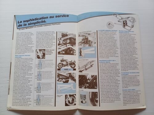 Suzuki GSX-R 1100 1985 Presentazione Cartella Stampa depliant francese originale