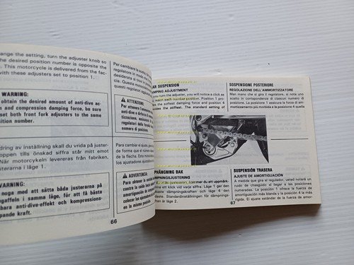Suzuki GSX-R 1100 1987-88 manuale uso manutenzione italiano originale