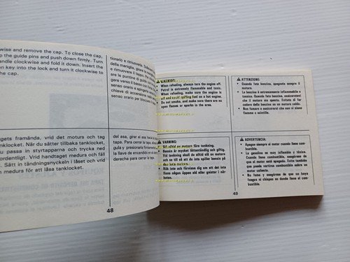 Suzuki GSX-R 1100 1987-88 manuale uso manutenzione italiano originale