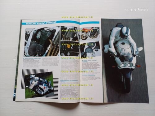 Suzuki GSX-R 1100 1988-89 depliant originale italiano