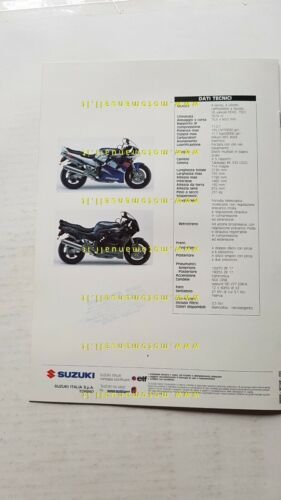 Suzuki GSX-R 1100 1993 depliant originale italiano genuine brochure