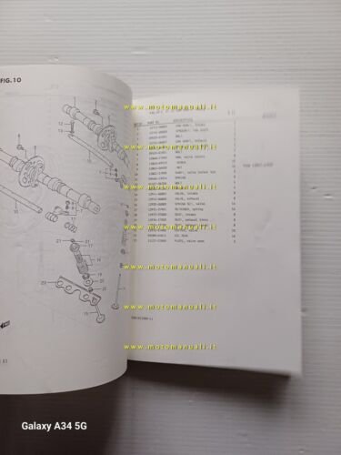 Suzuki GSX-R 1100 G-H 1986 catalogo ricambi originale spare parts …