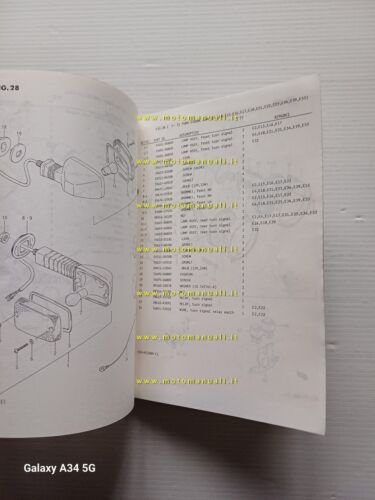 Suzuki GSX-R 1100 G-H 1986 catalogo ricambi originale spare parts …
