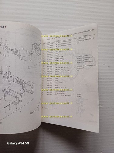 Suzuki GSX-R 1100 G-H 1986 catalogo ricambi originale spare parts …