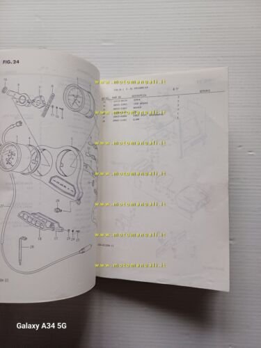 Suzuki GSX-R 1100 G-H 1986 catalogo ricambi originale spare parts …