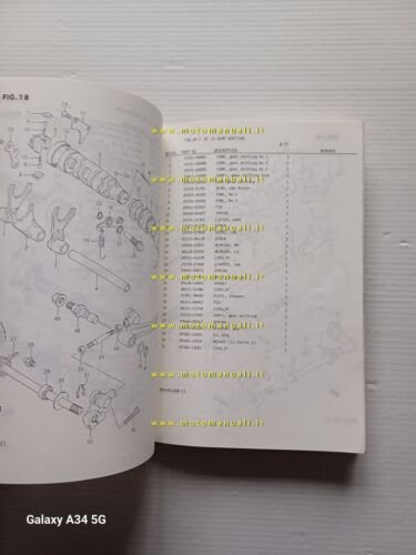 Suzuki GSX-R 1100 G-H 1986 catalogo ricambi originale spare parts …