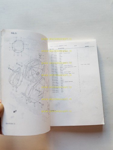 Suzuki GSX-R 1100 G-H 1987 catalogo ricambi originale spare parts …