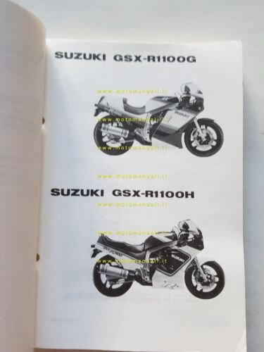 Suzuki GSX-R 1100 G-H 1987 catalogo ricambi originale spare parts …