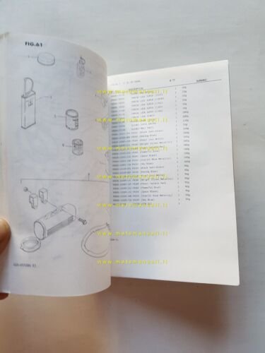 Suzuki GSX-R 1100 G-H 1987 catalogo ricambi originale spare parts …