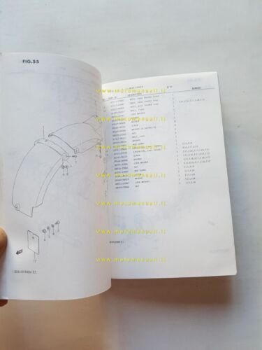 Suzuki GSX-R 1100 G-H 1987 catalogo ricambi originale spare parts …