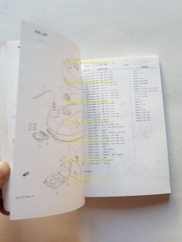 Suzuki GSX-R 1100 G-H 1987 catalogo ricambi originale spare parts …