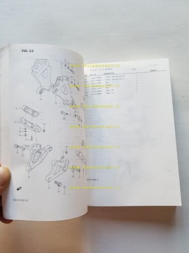 Suzuki GSX-R 1100 G-H 1987 catalogo ricambi originale spare parts …