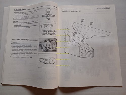 Suzuki GSX-R 1100 W 1995 AGGIORNAMENTO manuale officina inglese originale