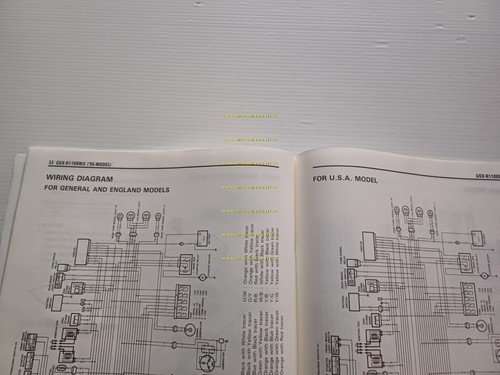 Suzuki GSX-R 1100 W 1995 AGGIORNAMENTO manuale officina inglese originale