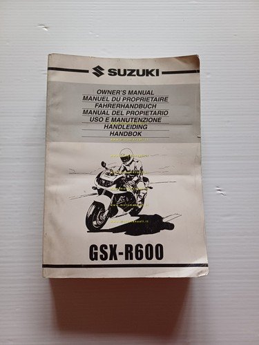 Suzuki GSX-R 600 1999-2000 manuale uso manutenzione originale italiano