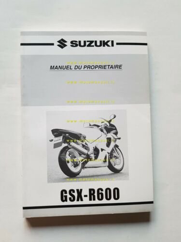 SUZUKI GSX-R 600 2000 manuale uso manutenzione FRANCESE libretto originale