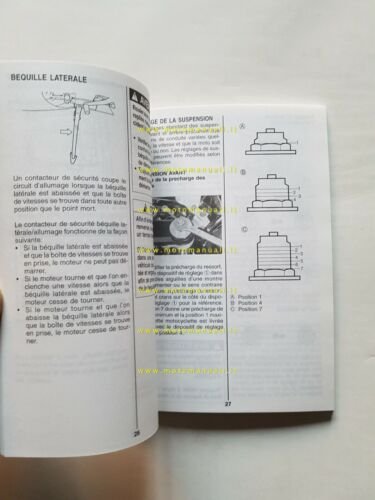 SUZUKI GSX-R 600 2000 manuale uso manutenzione FRANCESE libretto originale