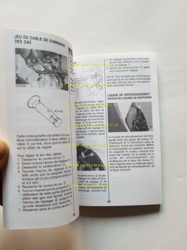 SUZUKI GSX-R 600 2000 manuale uso manutenzione FRANCESE libretto originale