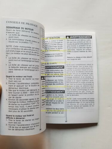 SUZUKI GSX-R 600 2000 manuale uso manutenzione FRANCESE libretto originale