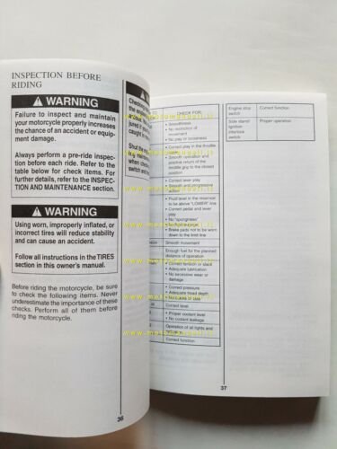 SUZUKI GSX-R 600 2000 manuale uso manutenzione INGLESE libretto originale