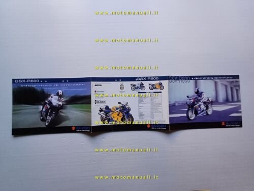 Suzuki GSX-R 600 SRAD 2000 depliant originale italiano