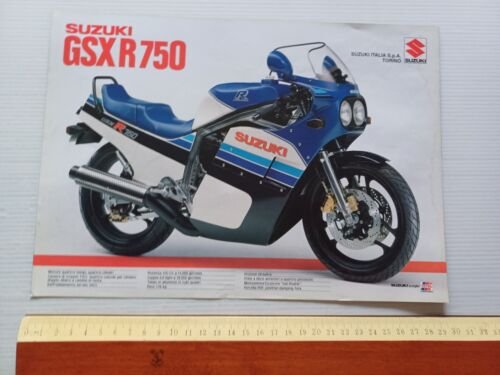 SUZUKI GSX-R 750 - De Radigues Bol d'Or 1984 depliant …