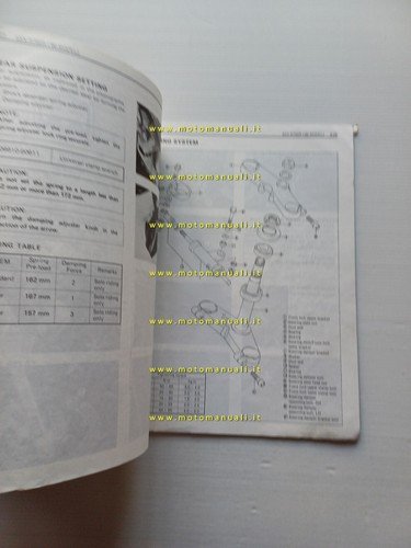 Suzuki GSX-R 750 1985-87 manuale officina inglese originale