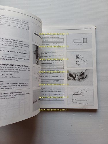 Suzuki GSX-R 750 1985-87 manuale officina inglese originale