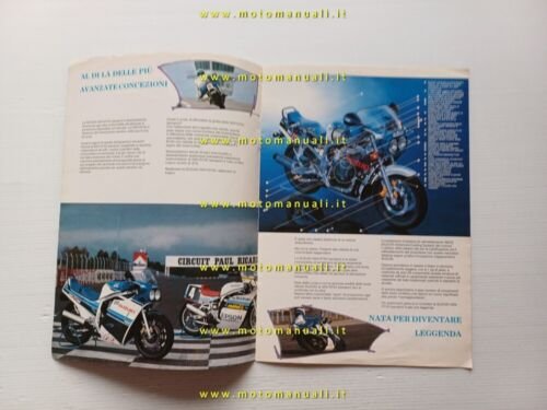 Suzuki GSX-R 750 1985 depliant ITALIANO originale