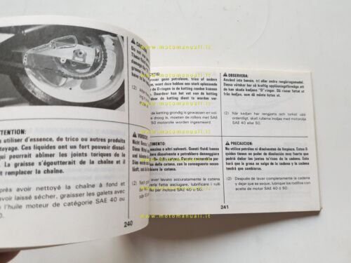Suzuki GSX-R 750 1987 manuale uso manutenzione libretto originale italiano